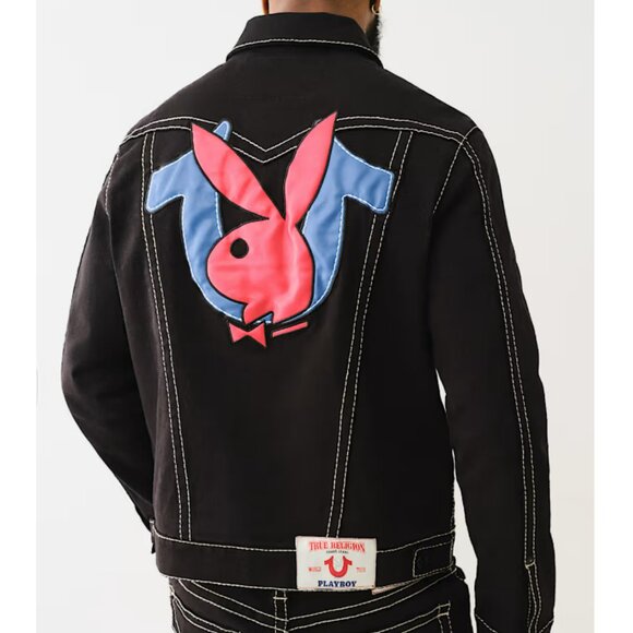 PLAYBOY X TRUE RELIGION JIMMY BIG T JACKET SZ M BNWT - Picture 1 of 6